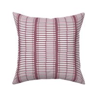 Picket Fence Stripe, Fig Fuschia