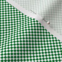 SNDG4 - Green and White Eighth Inch Checks 