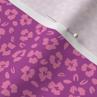 Halloween Ditsy Floral Bright - Purple And Pink