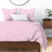 L | Find the Unicorns Floral Damask | Bubblegum Pink