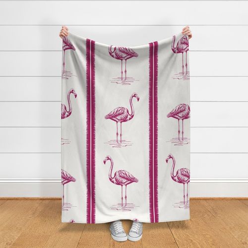 flamingo stripes pink_large