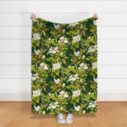 Mama's magnolias dark green large