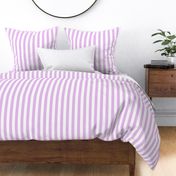 simple stripes vertical 1 one inch ivory white and lavender classic stripe