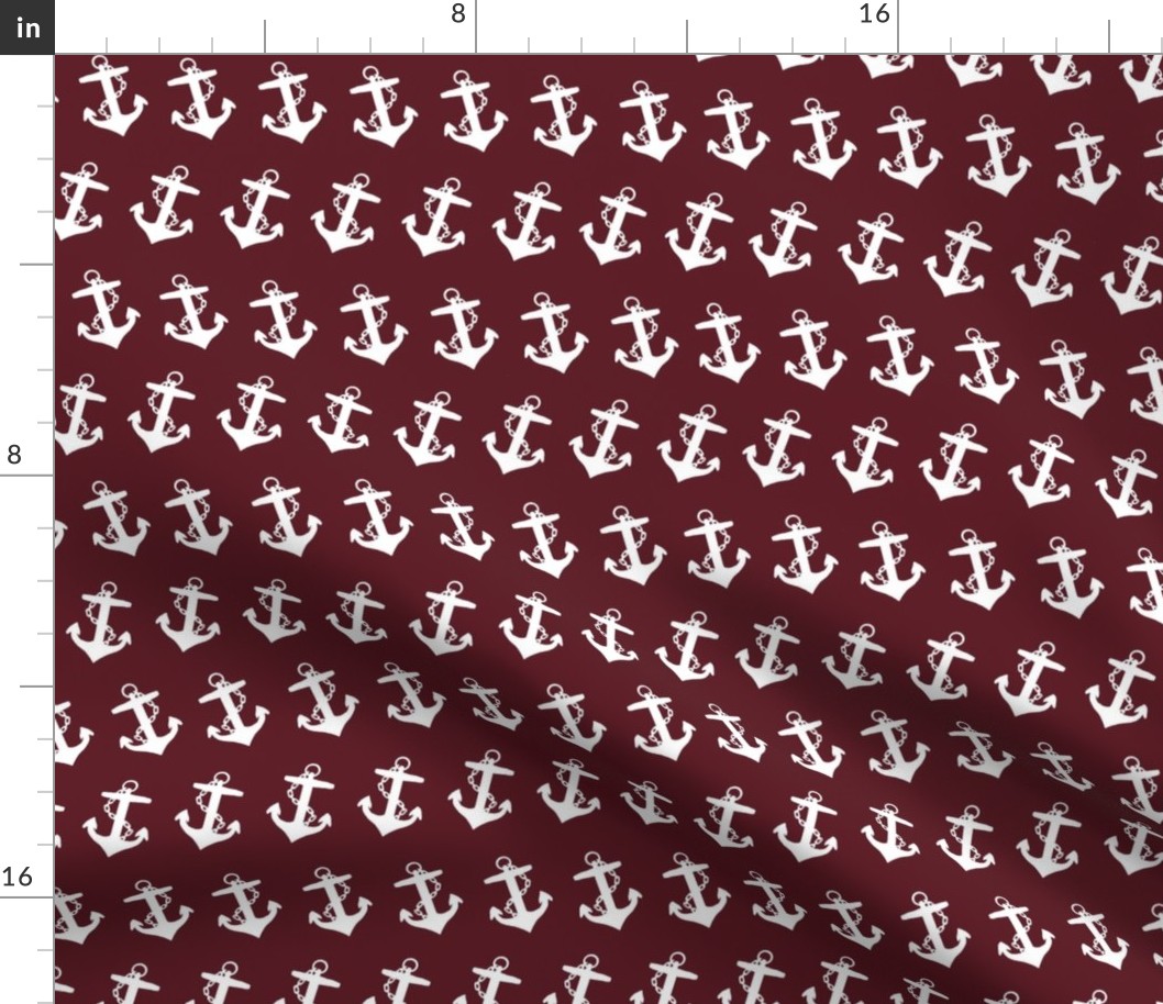 Sail_Away_Coordinate-Nautical-Anchor-White On Red