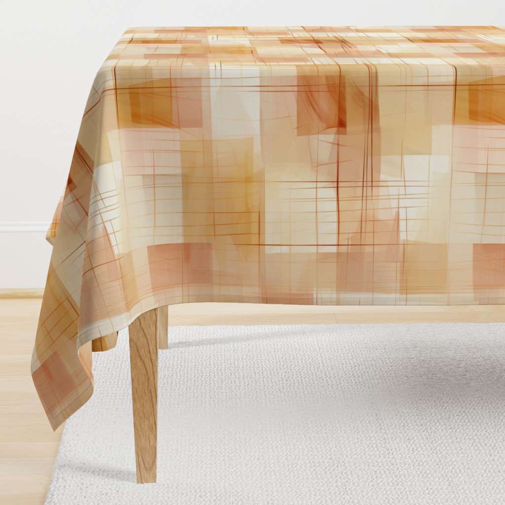 Abstract Taupe Plaid