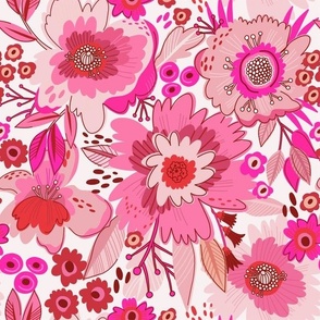 Bold Pink Florals