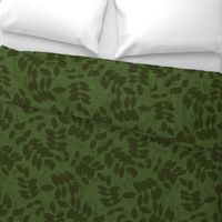 Scattered Leaves Tone on Tone  in Forest Green Colorways-26