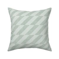 Sea Glass Blue Diagonal Checkerboard Stripes - Large