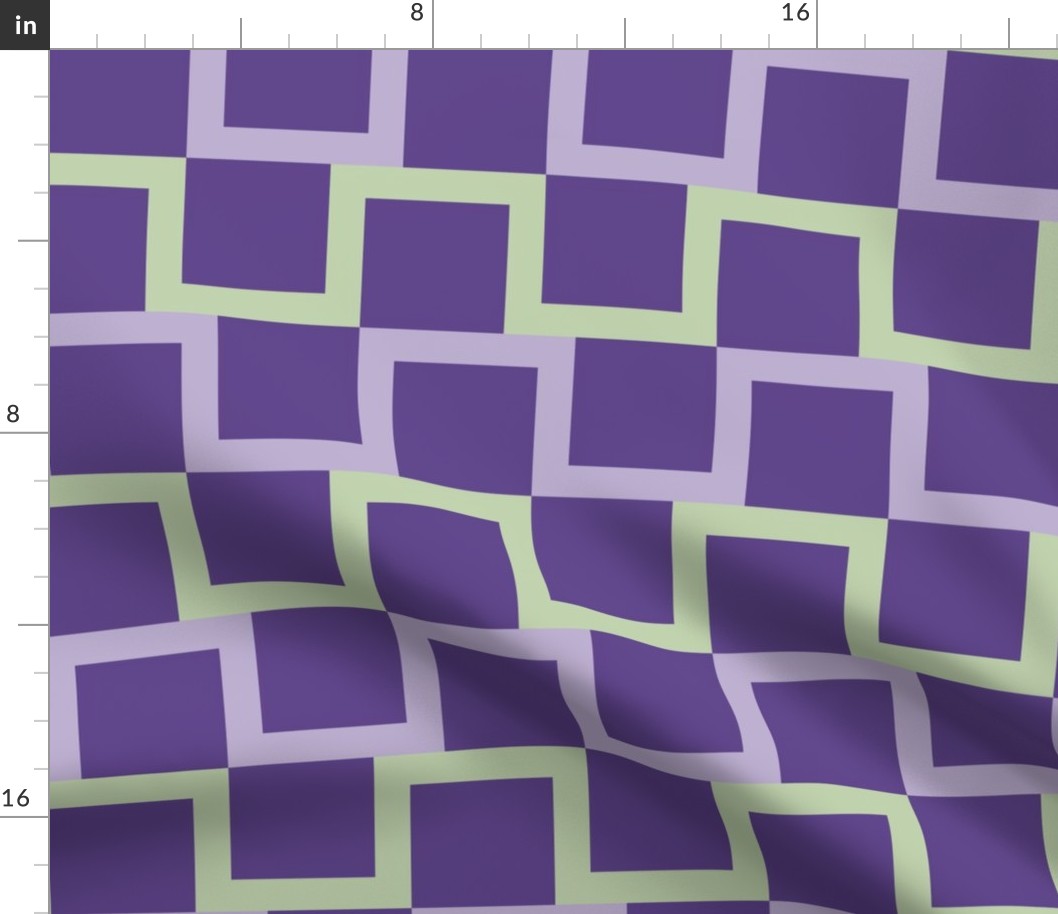 Medium Scale Pastel Lilac Geometric Square Coordinate