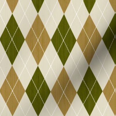 Argyle Pattern - Brown & Amber