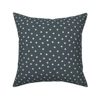 Petals & Posies | Polka dots on navy blue