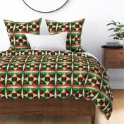 Christmas Paisley Cheater quilt design