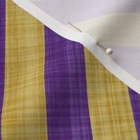 Diagonal Linen Stripe - Purple Yellow