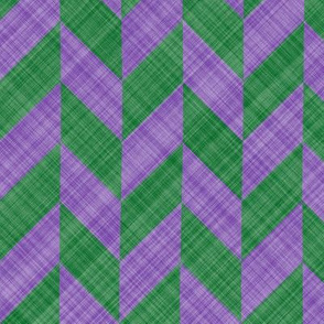 Chevron Linen - Zigzag Alternate - Lavender Green