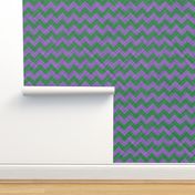 Chevron Linen - Zigzag - Lavender Green