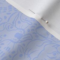 Dogs Cats Rat Pet Doodles in light cornflower blue wallpaper In Plain Sight Hide and Seek | Innocent Pets' Faces | large