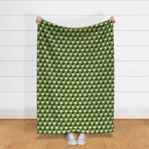 Rectangle Geometric Abstract - retro lime green, small 