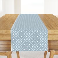 Never Far Away - Border Fabric (color: porcelain blue)