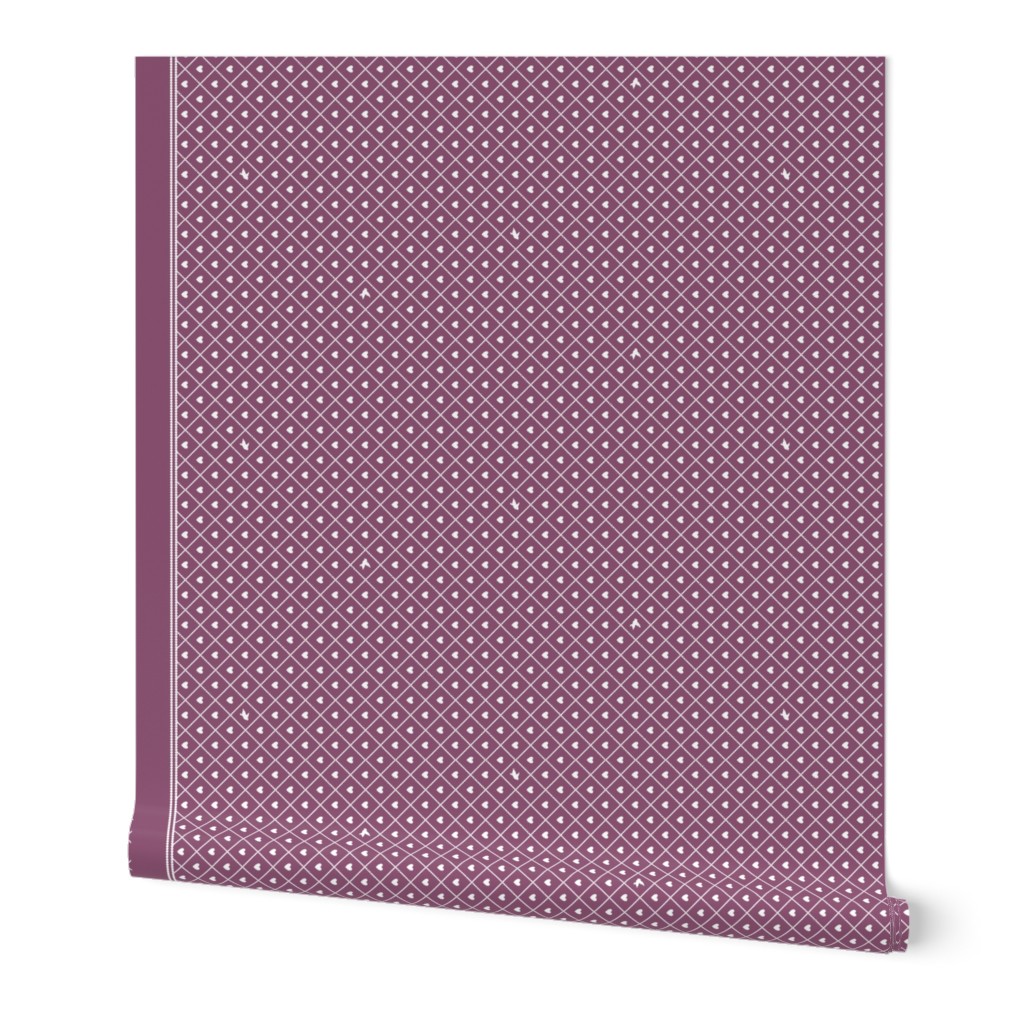 Never Far Away - Border Fabric (color: antique rose)