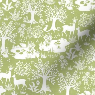 Whimsy Woods Wonderland Spring Green Small