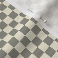 CHECKERBOARD (small) - Classic Retro Square Checks on Coordinating Basic