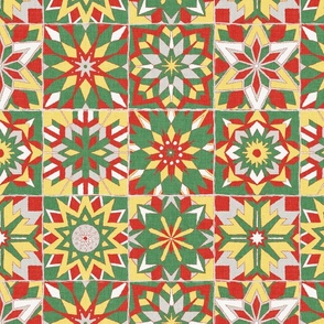 Christmas Snowflake Patchwork Delight