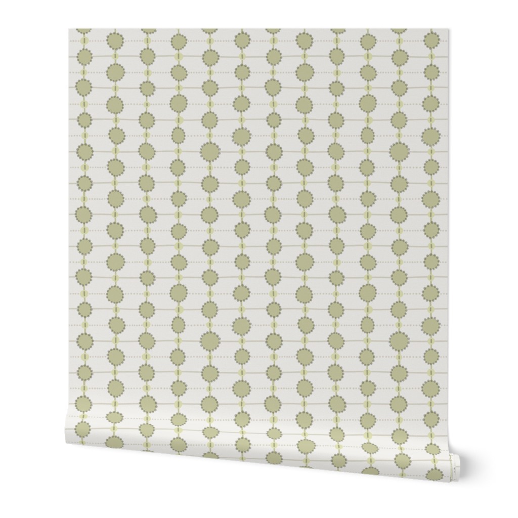 Daisy Dots Sage Green