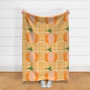 Harvest Pumpkin Napkin - Gingham