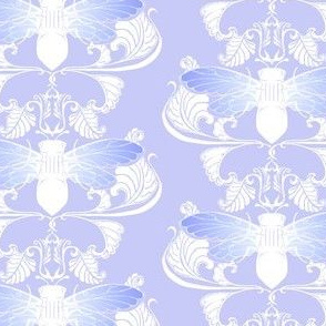 Lavender Cicada Damask