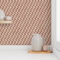 Rust and Blush Diagonal Stacked Gingham Pattern - Small