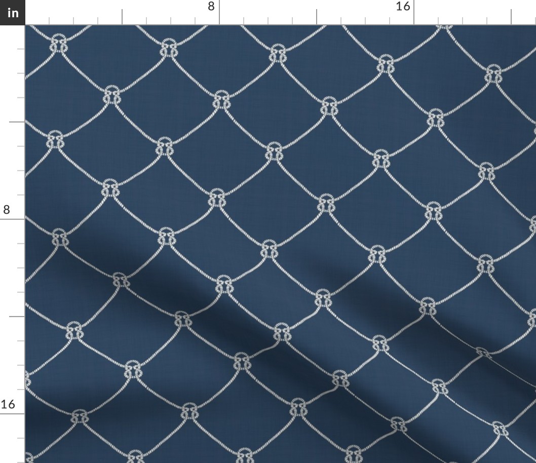 Nautical Netting | Small | Navy and White