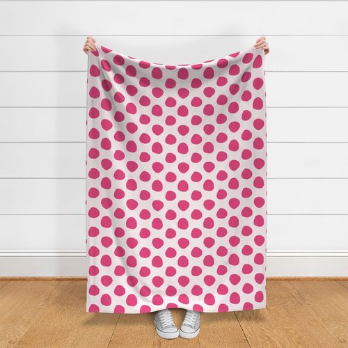 Polka Dots Fushia and Pale Pink - Giant