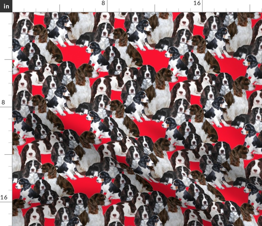 Springer Spaniel Mural fabric