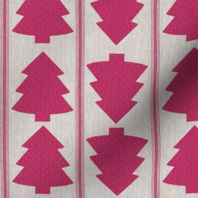 Christmas tree cut out Hot Pink