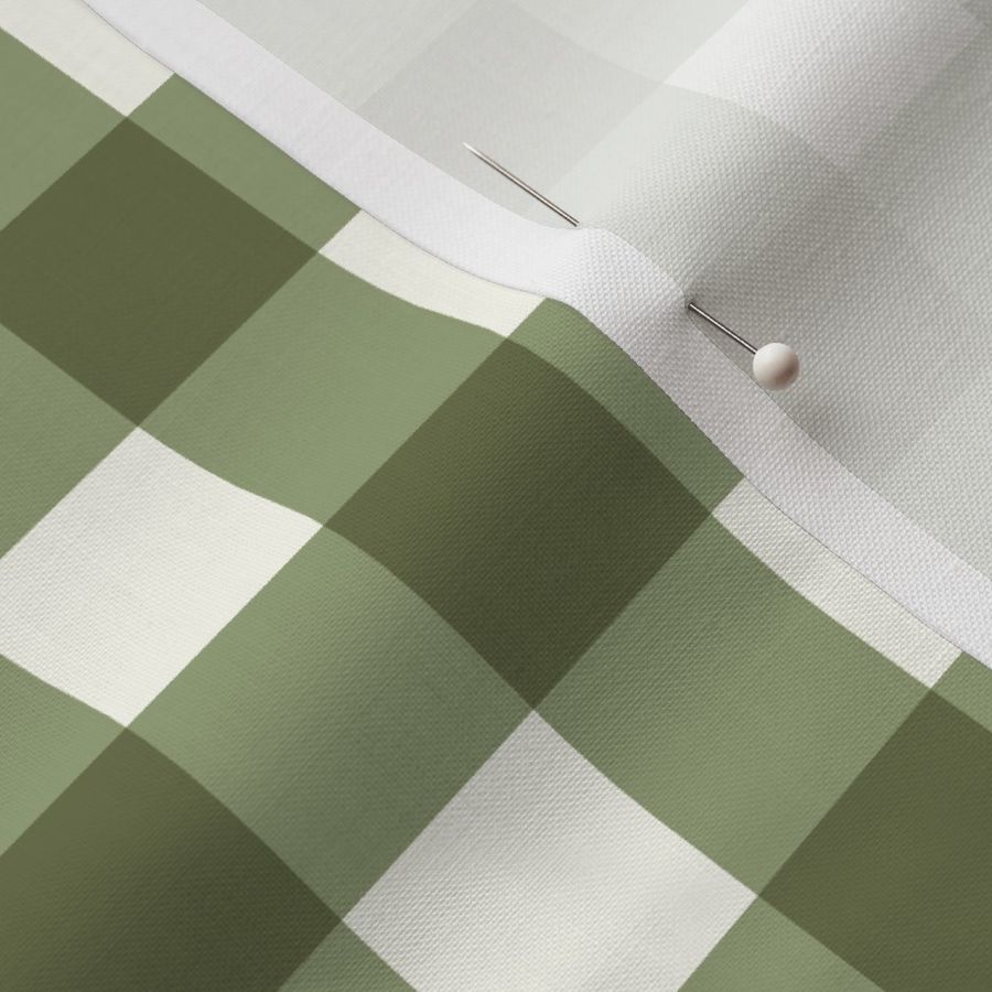 Sage Green and Cream Plaid 1” blocks