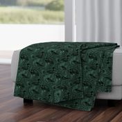 Loon birds dark green (SMALL)