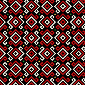 Ukrainian pattern black