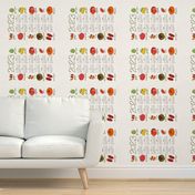 2023 tea towel calendar - tomato varieties 