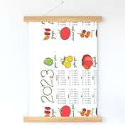 2023 tea towel calendar - tomato varieties 