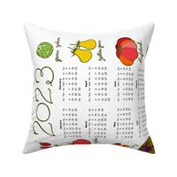 2023 tea towel calendar - tomato varieties 