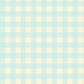 Floppy Bunnies Gingham Blue Sm