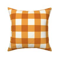 2”Dark Mustard Yellow and Cream plaid two inch blocks 