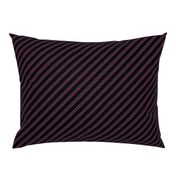 Dark Colors Diagonal Stripes - Black & Maroon