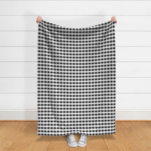 simple white, gray, and black gingham 