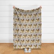 Afghan Hounds Fabric