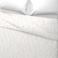 organic leaf - white on neutral III - delicate abstract botanical texture