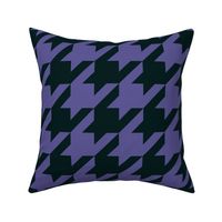 Large Houndstooth - Purple & Black