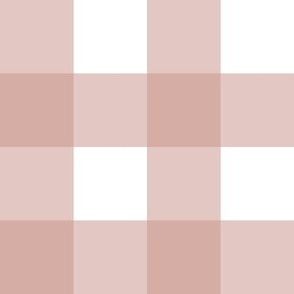Flower Vines Soft and Subtle Gingham Peach