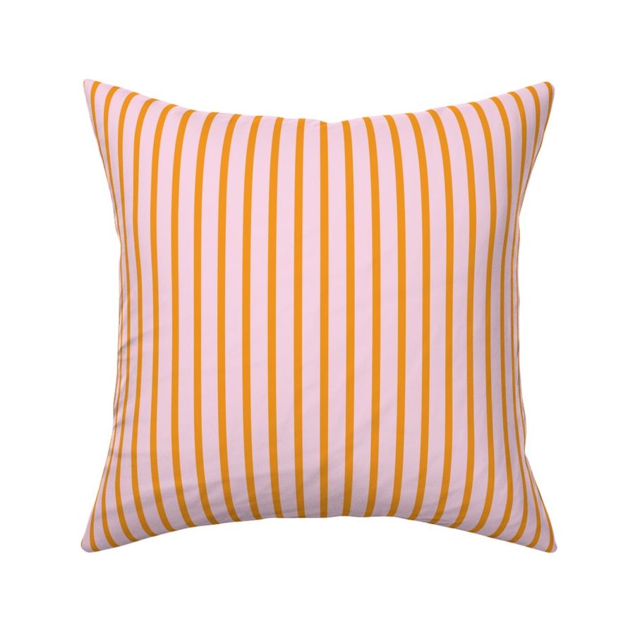 Cabana Blush and Orange Pinstripe, Small