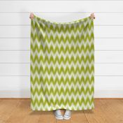 Dopamine Neon Green Zig Zag Chevron Tie Dye Waves